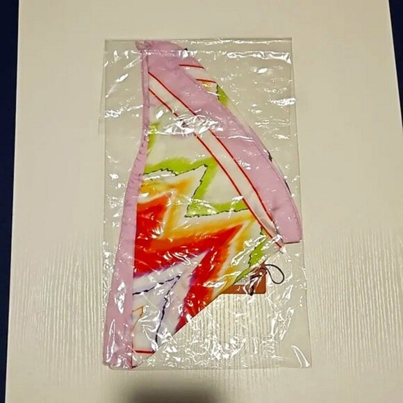 NWT Authentic Missoni colorful silk triangle scarf - Picture 2 of 10